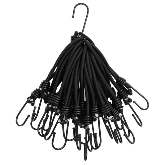 Bungee Cord with Hooks 25 pcs 17 cm