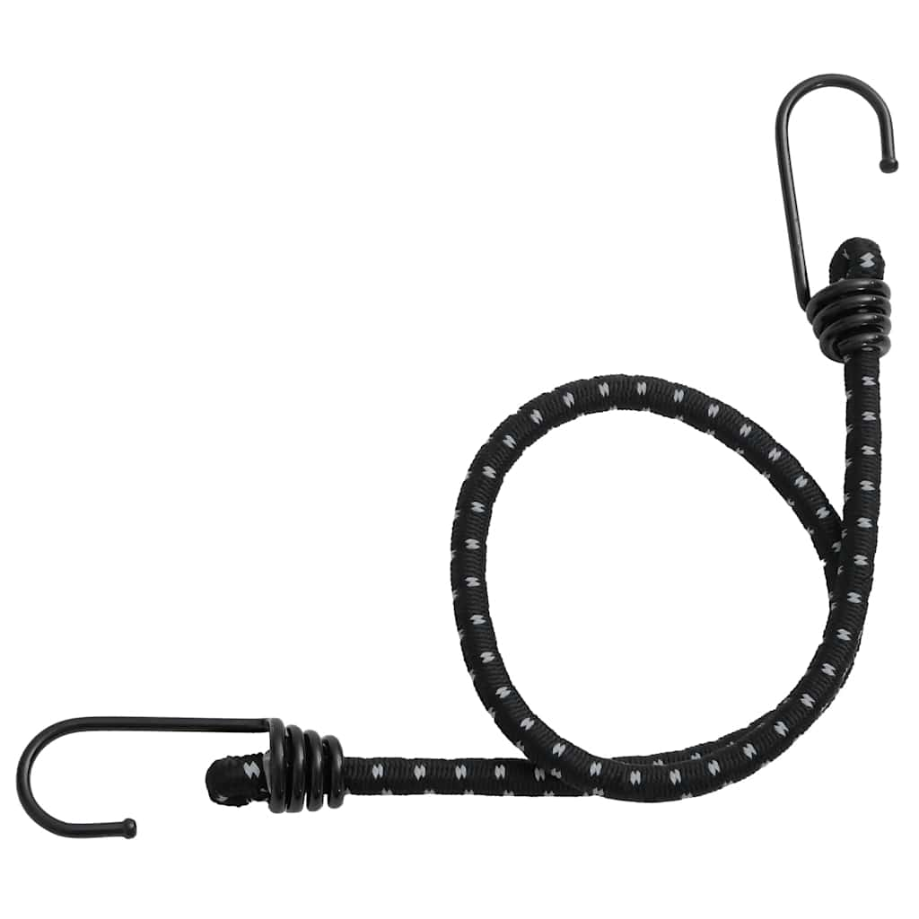 Bungee Cords with Reflective Strips and Hooks 50 pcs 46 cm