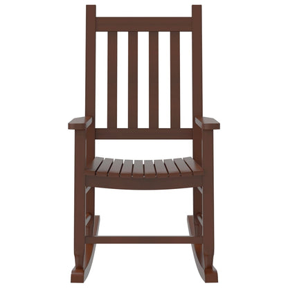 Rocking Chair for Children Brown Solid Wood Poplar