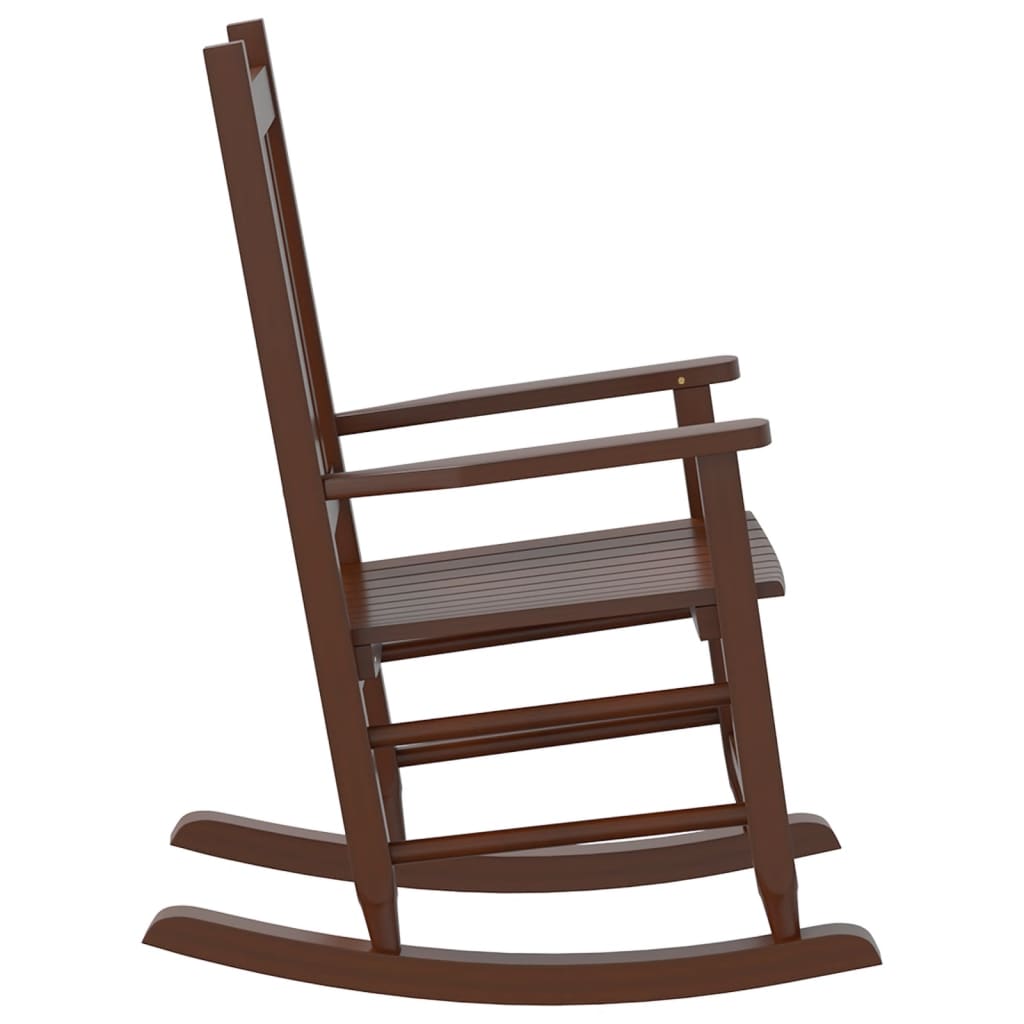 Rocking Chair for Children Brown Solid Wood Poplar