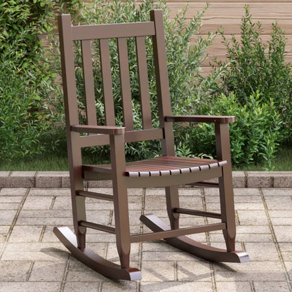 Rocking Chair for Children Brown Solid Wood Poplar