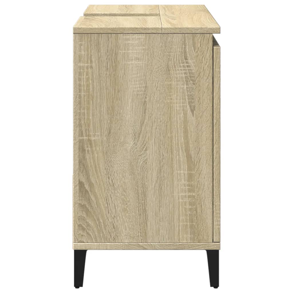 Bathroom Cabinet Sonoma Oak 65x33x60 cm Engineered Wood