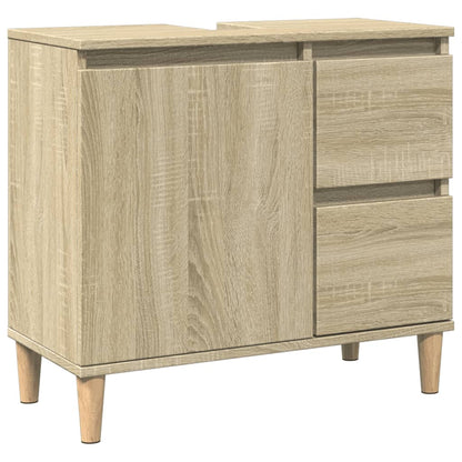 Bathroom Cabinet Sonoma Oak 65x33x60 cm Engineered Wood