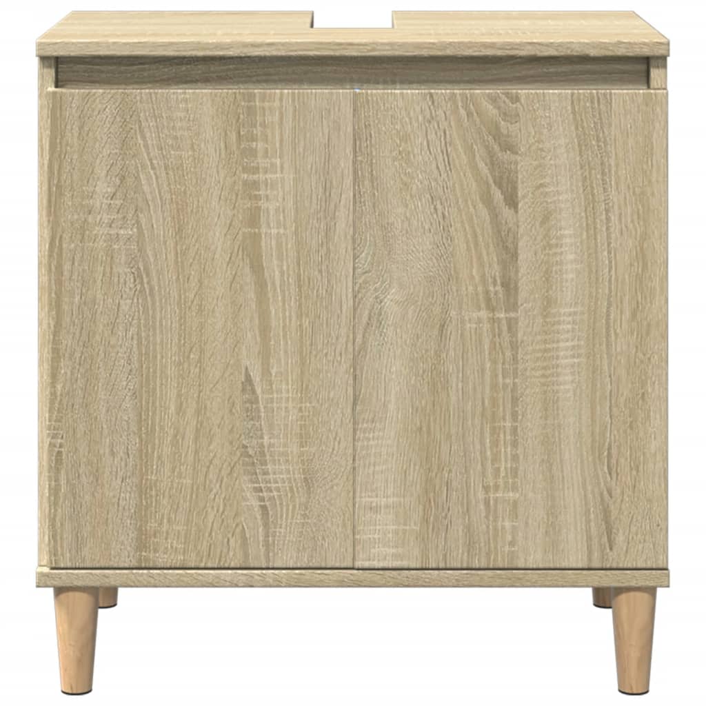 Sink Cabinet Sonoma Oak 58x33x60 cm Engineered Wood