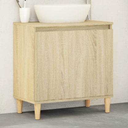 Sink Cabinet Sonoma Oak 58x33x60 cm Engineered Wood