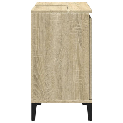 Sink Cabinet Sonoma Oak 58x33x60 cm Engineered Wood