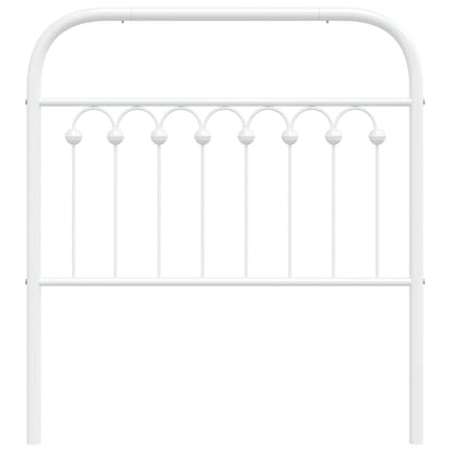 Metal Headboard White 90 cm