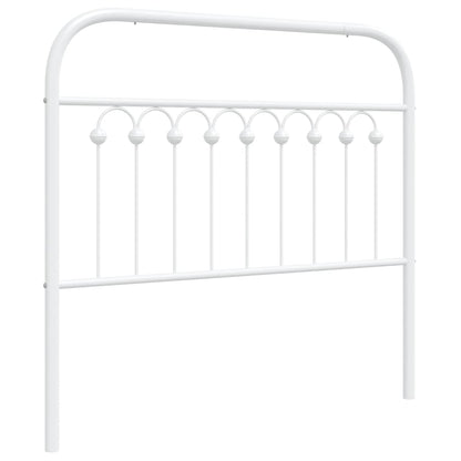 Metal Headboard White 100 cm