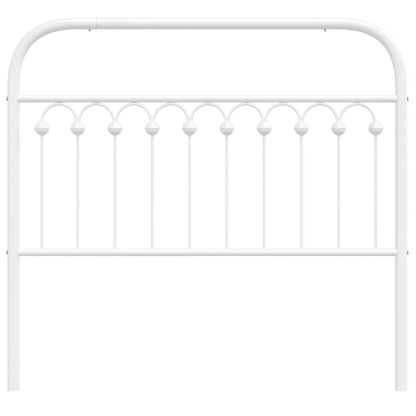 Metal Headboard White 107 cm