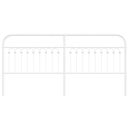 Metal Headboard White 193 cm