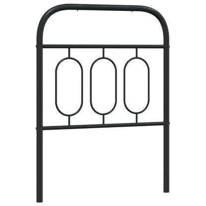 Metal Headboard Black 75 cm