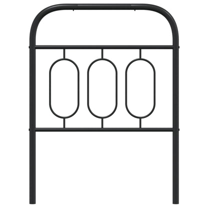 Metal Headboard Black 75 cm