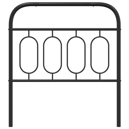 Metal Headboard Black 80 cm