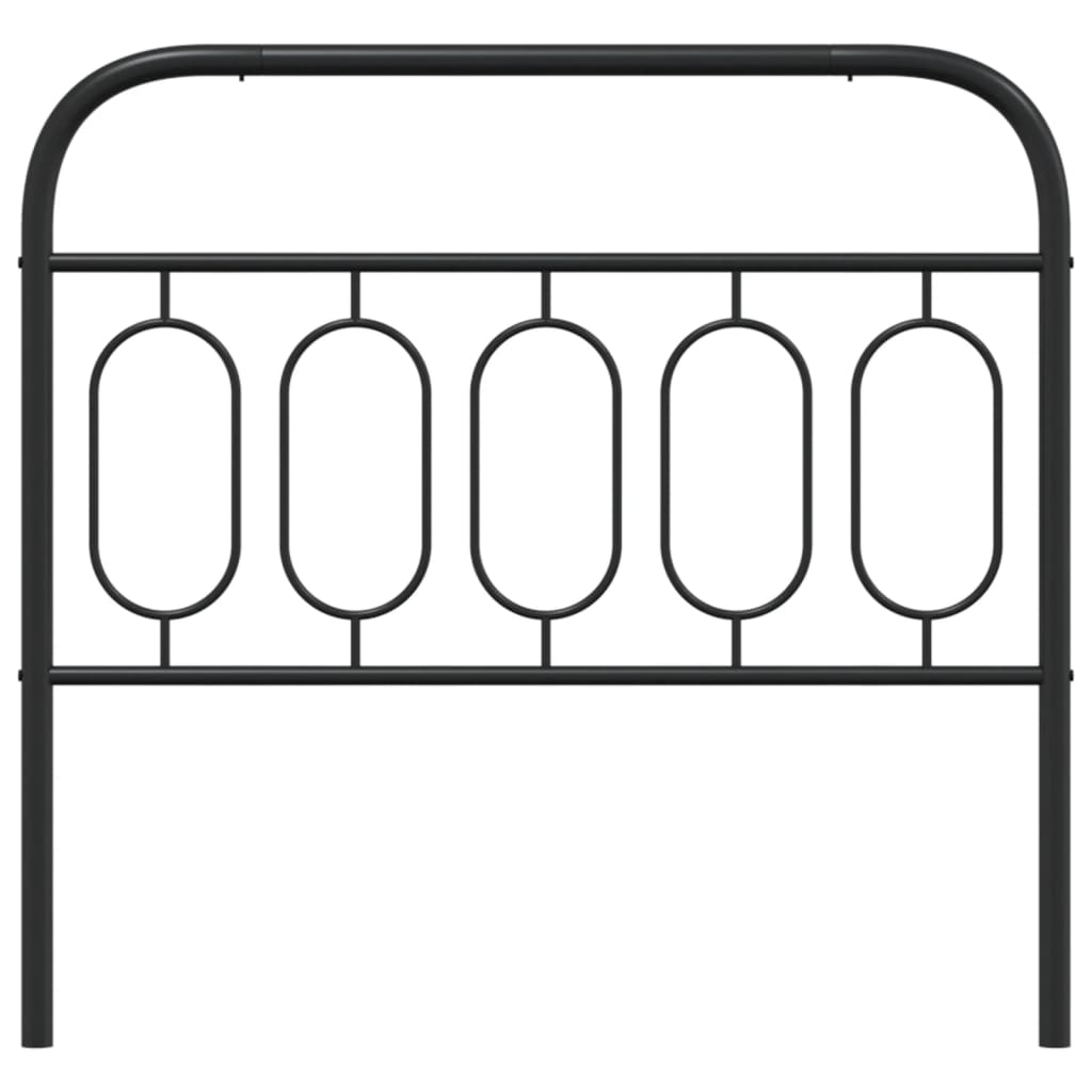 Metal Headboard Black 100 cm