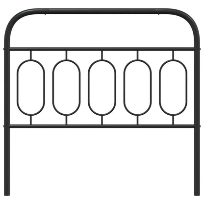 Metal Headboard Black 100 cm