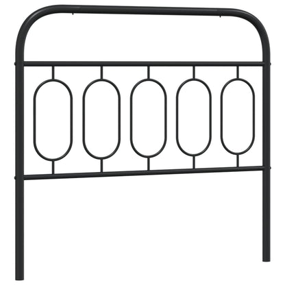 Metal Headboard Black 107 cm