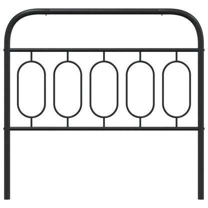 Metal Headboard Black 107 cm