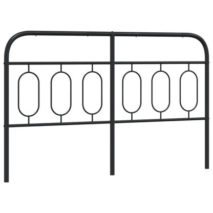 Metal Headboard Black 137 cm