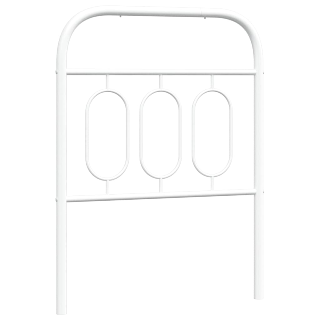 Metal Headboard White 75 cm