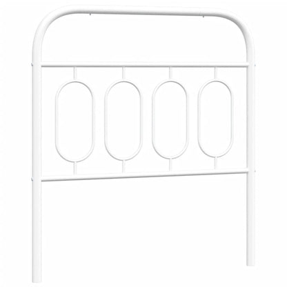 Metal Headboard White 80 cm