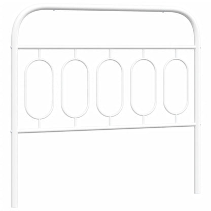 Metal Headboard White 107 cm