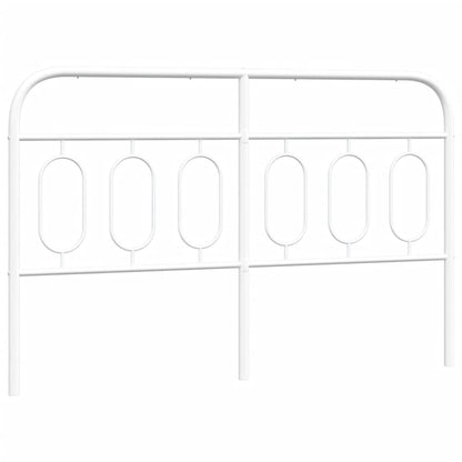 Metal Headboard White 137 cm