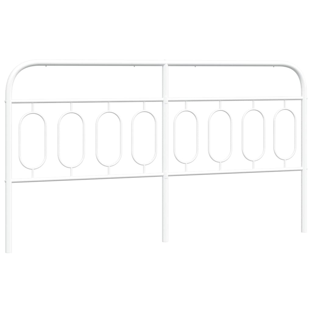 Metal Headboard White 183 cm