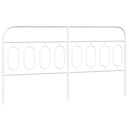 Metal Headboard White 183 cm