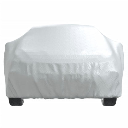 Car Cover for Sedan with Buckle Straps Full Silver M