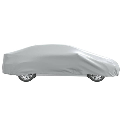 Car Cover for Sedan with Buckle Straps Full Silver M