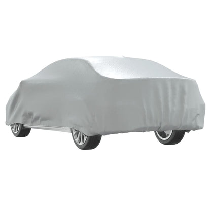 Car Cover for Sedan with Buckle Straps Full Silver M