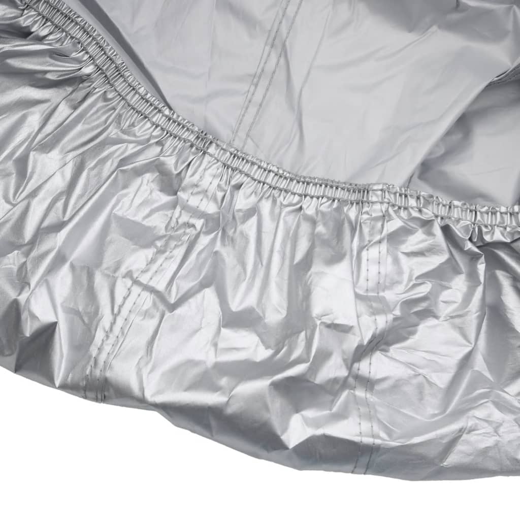 Car Cover for Sedan with Buckle Straps Full Silver M