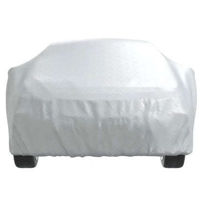 Car Cover for Sedan with Buckle Straps Full Silver L