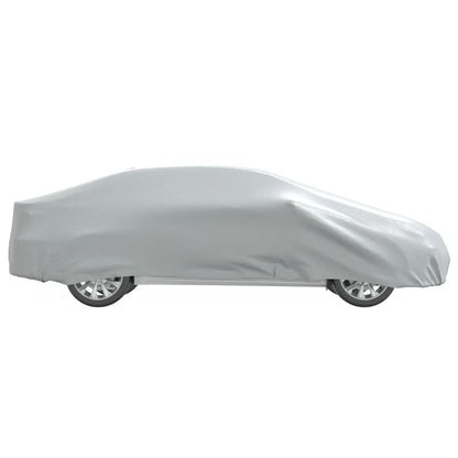 Car Cover for Sedan with Buckle Straps Full Silver L