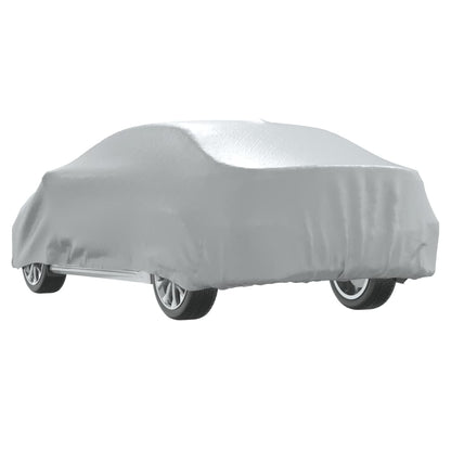 Car Cover for Sedan with Buckle Straps Full Silver L