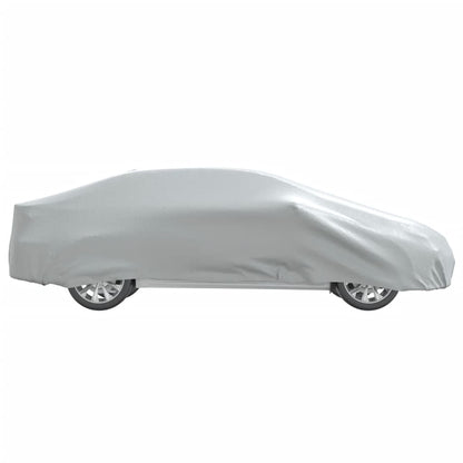 Car Cover for Sedan with Buckle Straps Full Silver XL