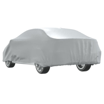 Car Cover for Sedan with Buckle Straps Full Silver XL