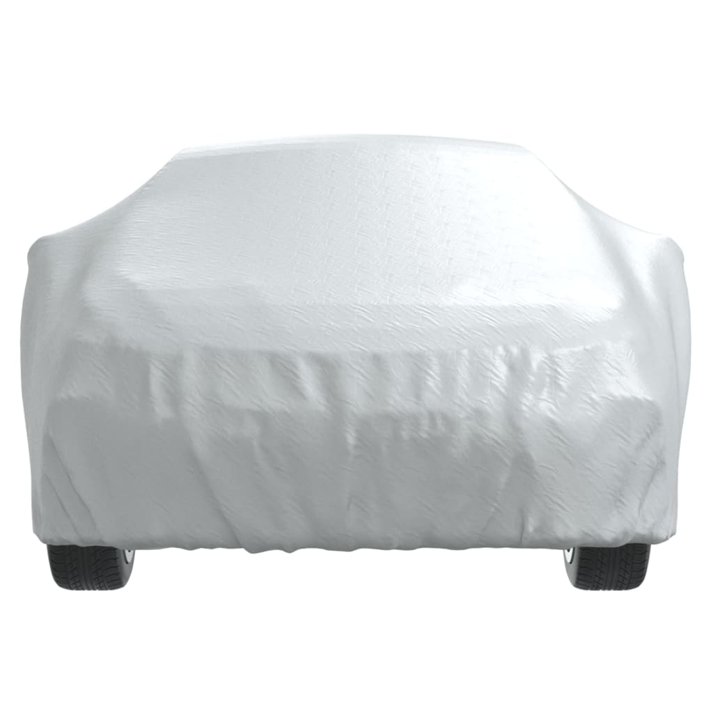 Car Cover for Sedan with Buckle Straps Full Silver XXL