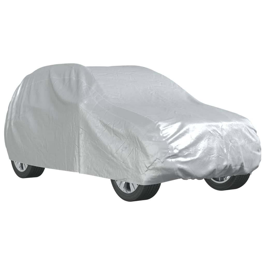 Car Cover for SUV with Buckle Straps Full Silver M