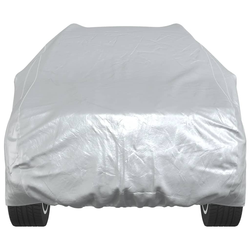 Car Cover for SUV with Buckle Straps Full Silver M