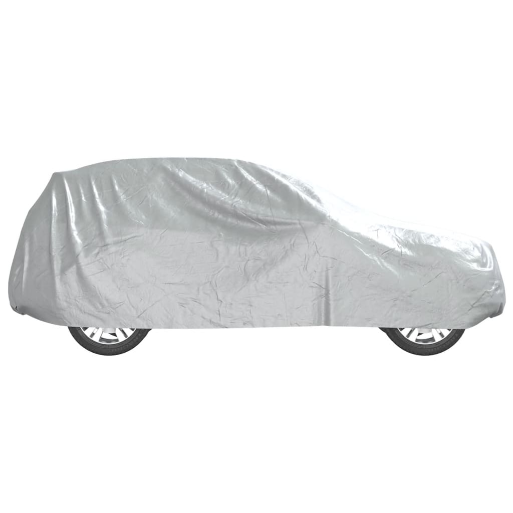 Car Cover for SUV with Buckle Straps Full Silver M