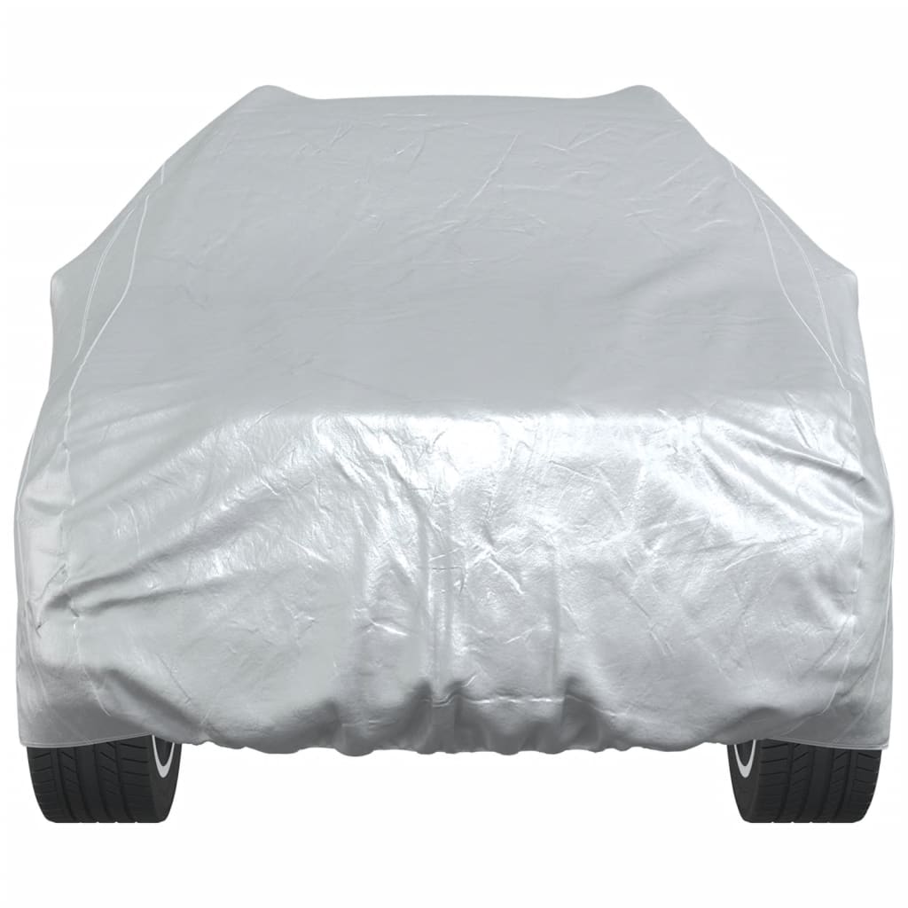 Car Cover for SUV with Buckle Straps Full Silver M PEVA