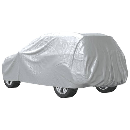 Car Cover for SUV with Buckle Straps Full Silver M PEVA