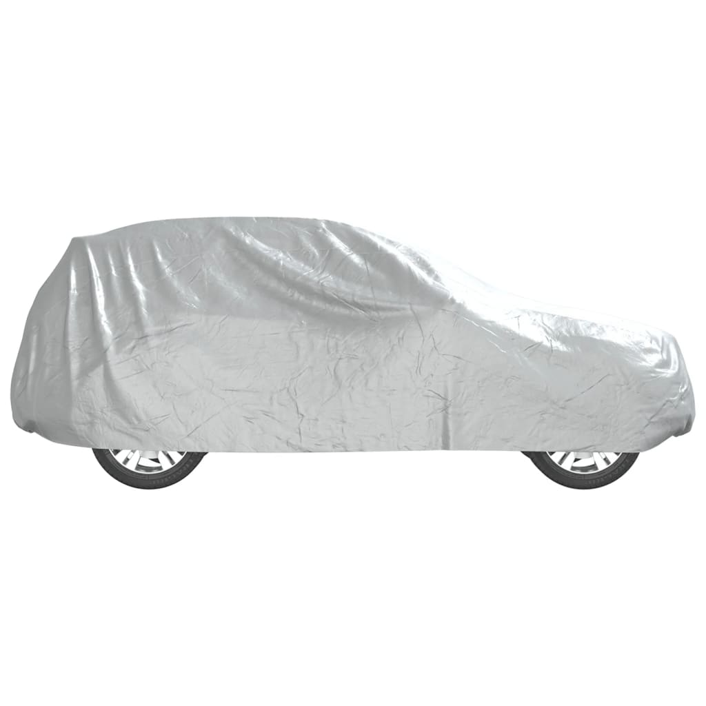 Car Cover for SUV with Buckle Straps Full Silver XL PEVA