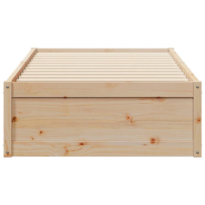 Bed Frame 90x200 cm Solid Wood Pine