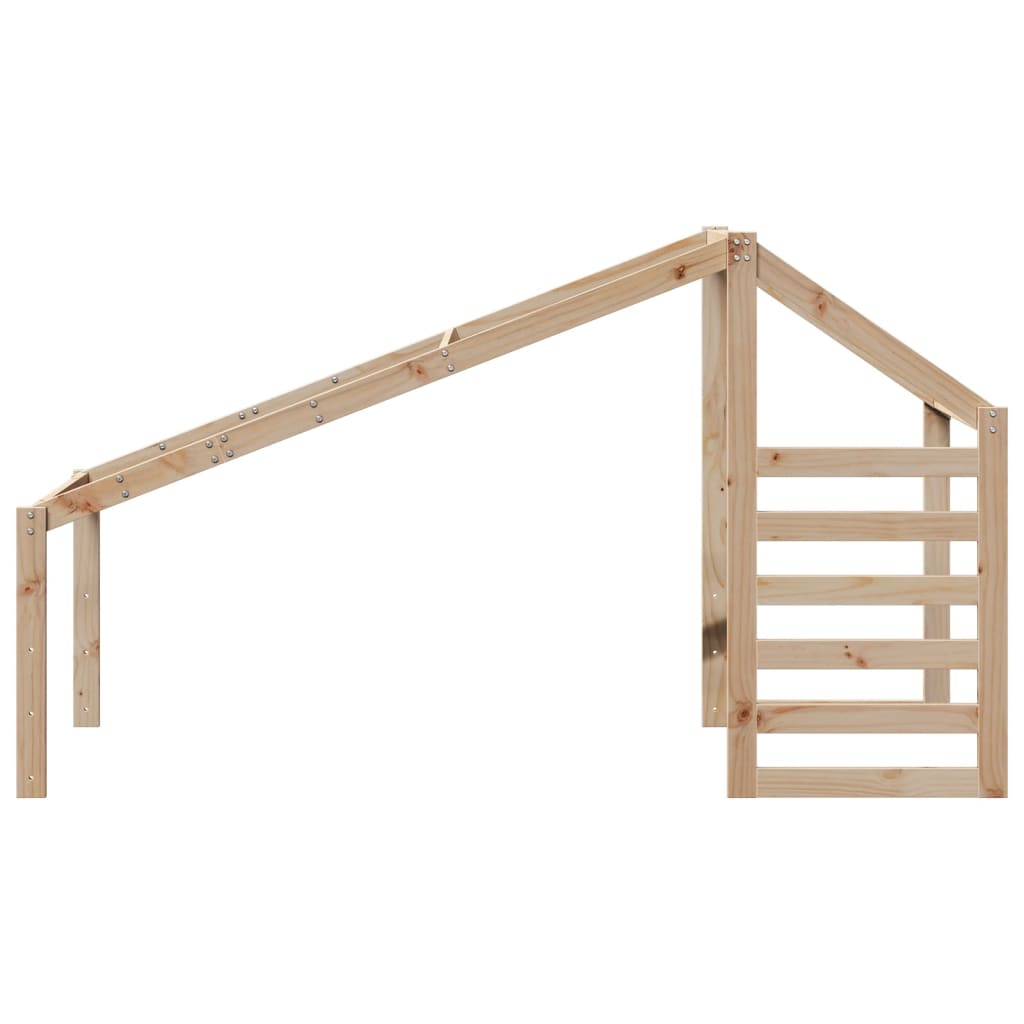 Kids' Bed Roof 198x87x113 cm Solid Wood Pine