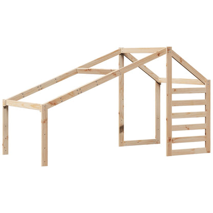 Kids' Bed Roof 198x97x113 cm Solid Wood Pine