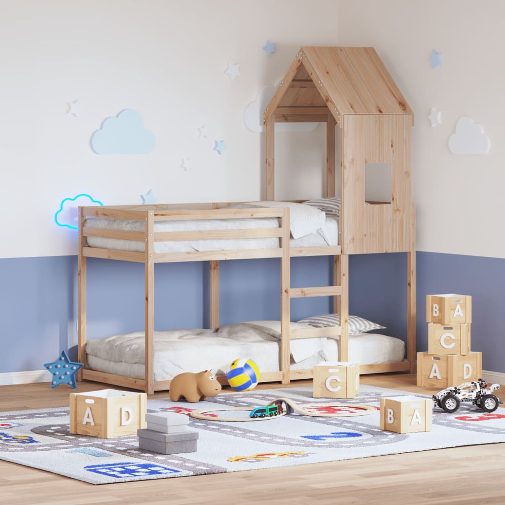 Kids' Bed Roof 60x89x134.5 cm Solid Wood Pine