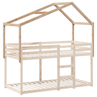 Kids' Bed Roof 213x95.5x144.5 cm Solid Wood Pine