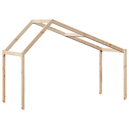 Kids' Bed Roof 213x95.5x144.5 cm Solid Wood Pine